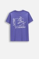 COCCODRILLO marškinėliai trumpomis rankovėmis, violetiniai, WC6143203VBA-016-164, 164 dydis