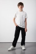 COCCODRILLO marškinėliai ACADEMY BOY JUNIOR, kreminiai, ZC5143205ABJ-003-164, 164 cm