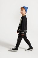 COCCODRILLO sportinės kelnės ACADEMY BOY KIDS, juodos, ZC4120201ABK-021-092, 92 cm