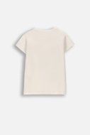 COCCODRILLO marškinėliai trumpomis rankovėmis, kreminiai, WC6143202FGK-003-110