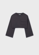 MAYORAL džemperis ir marškinėliai be rankovių, charcoal, 6.402-91, 157  cm