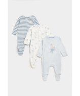 MOTHERCARE šliaužtinukas ilgomis rankovėmis 3 vnt., FB409