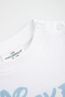 COCCODRILLO marškinėliai trumpomis rankovėmis, balti,