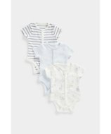 MOTHERCARE smėlinukas trumpomis rankovėmis, 3 vnt., CB277