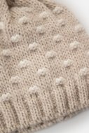 COCCODRILLO kepurė ACCESSORIES WINTER GIRL, smėlio spalvos, ZC3364301AWG-002
