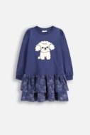 COCCODRILLO suknelė FROSTING PUDDLE GIRL KIDS, mėlyna, cm