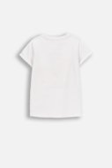 COCCODRILLO marškinėliai trumpomis rankovėmis, balti, WC6143204GGK-001-092, 92 dydis