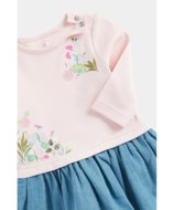 MOTHERCARE suknelė ilgomis rankovėmis ir pėdkelnės, FB258