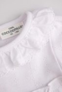 COCCODRILLO smėlinukas CUTE GIRL NEWBORN, baltas, ZC4112101CGN-001-086, 86 cm