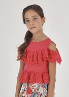 MAYORAL palaidinė be rankovių 8D, carmine red, 6195-77