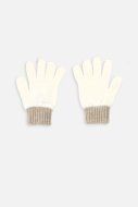 COCCODRILLO pirštuotos pirštinės ACCESSORIES WINTER GIRL, ecru, ZC3360305AWG-003