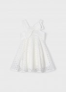 MAYORAL suknelė be rankovių 6B, balta, 3916-43