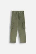 COCCODRILLO sportinės kelnės GRUNGE SWAMP BOY JUNIOR, žalios, ZC4119102GBJ-011-164, 164 cm