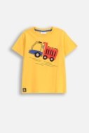 COCCODRILLO marškinėliai CITY BUILDER BOY KIDS, geltoni, ZC5143201CBK-004-104, 104 cm