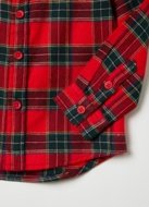 OVS BOY9-36M SHIRTS L/S 2M 30-36 RED CHECK 001916252