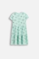COCCODRILLO suknelė trumpomis rankovėmis, žalia, dydis