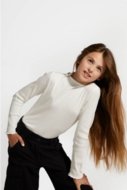 COCCODRILLO marškinėliai trumpomis rankovėmis SCHOOL TIME GIRL JUNIOR, ecru, ZC4143901SGJ-003-128, 128 cm
