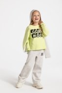 COCCODRILLO sportinės kelnės CARTOONS GIRL KIDS, pilkos, ZC4120201CGK-019-122, 122 cm