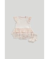 MOTHERCARE smėlinukas trumpomis rankovėmis ir kojinės, LL810 80