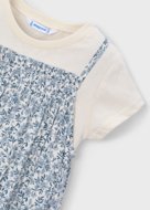 MAYORAL suknelė trumpomis rankovėmis, sky blue, 3.933-65, 92  cm