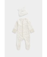 MOTHERCARE šliaužtinukas ilgomis rankovėmis ir kepurė, EB652
