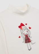 OVS marškinėliai ilgomis rankovėmis aukštu kaklu, 128 cm, 002495816