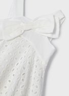 MAYORAL suknelė be rankovių 6B, balta, 3916-43