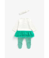 MOTHERCARE šliaužtinukas ilgomis rankovėmis ir galvos juosta, ZC362