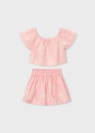 MAYORAL marškinėliai trumpomis rankovėmis ir sijonas, blossom, 3.947-59, cm