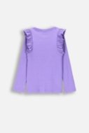 COCCODRILLO marškinėliai ilgomis rankovėmis ACADEMY GIRL KIDS, violetiniai, ZC4143101AGK-016-092, 92 cm