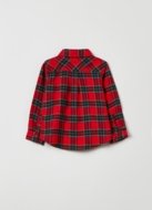 OVS BOY9-36M SHIRTS L/S 2M 30-36 RED CHECK 001916252