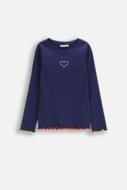 COCCODRILLO marškinėliai ACADEMY GIRL KIDS, mėlyni, ZC5143101AGK-015-110, 110 cm