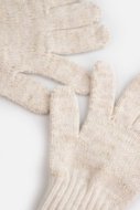 COCCODRILLO pirštuotos pirštinės ACCESSORIES WINTER GIRL, smėlio spalvos, ZC4360302AWG-002-L, L cm