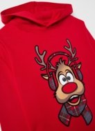 OVS džemperis su gobtuvu, raudonas, 140 cm, 002158195