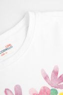 COCCODRILLO marškinėliai trumpomis rankovėmis EVERYDAY GIRL C, balti, WC4143208VGC-001