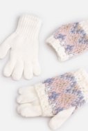COCCODRILLO pirštuotos pirštinės ACCESSORIES WINTER GIRL, multicoloured, ZC4360316AWG-022-L, L cm