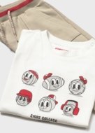 MAYORAL džemperis, marškinėliai trumpomis rankovėmis ir kelnės, tomato, 1.831-61, cm