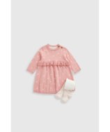 MOTHERCARE suknelė ilgomis rankovėmis ir pėdkelnės, IF353 86