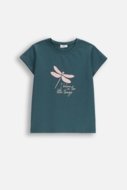 COCCODRILLO marškinėliai EVERYDAY GIRL A, žali, ZC5143221VGA-011-146, 146 cm