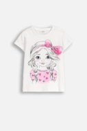 COCCODRILLO marškinėliai EVERYDAY GIRL A, balti, ZC5143227VGA-001-098, 98 cm