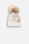 COCCODRILLO kepurė ACCESSORIES WINTER GIRL, smėlio spalvos, ZC4364301AWG-002-054, 54 cm