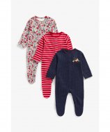 MOTHERCARE šliaužtinukas ilgomis rankovėmis, 3 vnt., ZC321