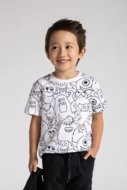 MOKIDA marškinėliai MOKIDA COLLECTION BOY, balti, ZM5143206MCB-001-140, 140 cm