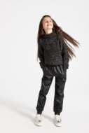 COCCODRILLO megztinis CARTOONS GIRL JUNIOR, juodas, ZC4172501CGJ-021-164, 164 cm