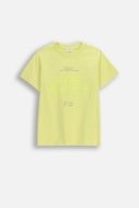 COCCODRILLO marškinėliai trumpomis rankovėmis, geltoni, WC6143203NBJ-004-164, 164 cm