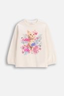COCCODRILLO marškinėliai ilgomis rankovėmis, kreminiai, WC6143103FGK-003-098
