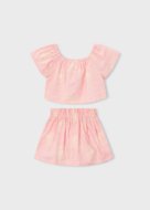 MAYORAL marškinėliai trumpomis rankovėmis ir sijonas, blossom, 3.947-59, cm