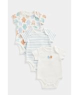 MOTHERCARE smėlinukas trumpomis rankovėmis, 3 vnt., CB252