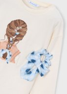 MAYORAL marškinėliai ilgomis rankovėmis, sky bone, 3.020-17, 98  cm