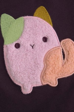 COCCODRILLO marškinėliai PASTELOVE GIRL NEWBORN, violetiniai, ZC4143102PGN-016-086, 86 cm 